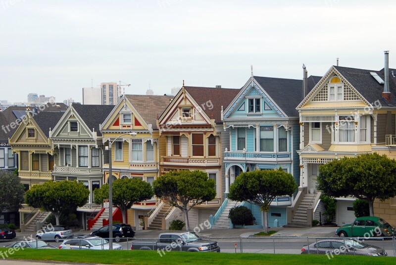 Painted Ladies San Francisco Architecture Attraction Famous