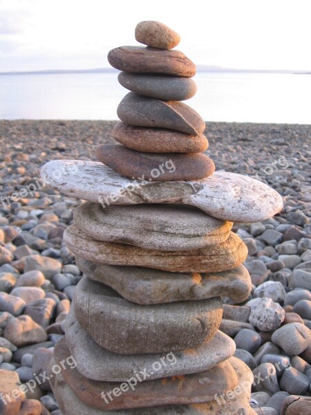 Beach Stones Stonestack Rock Travel