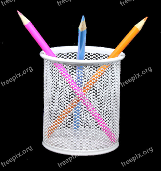 Pencil Holder Png Coloured Draw