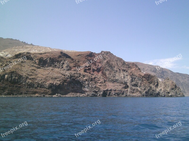 Guadalupe Island Volcanic Rock Water Sea