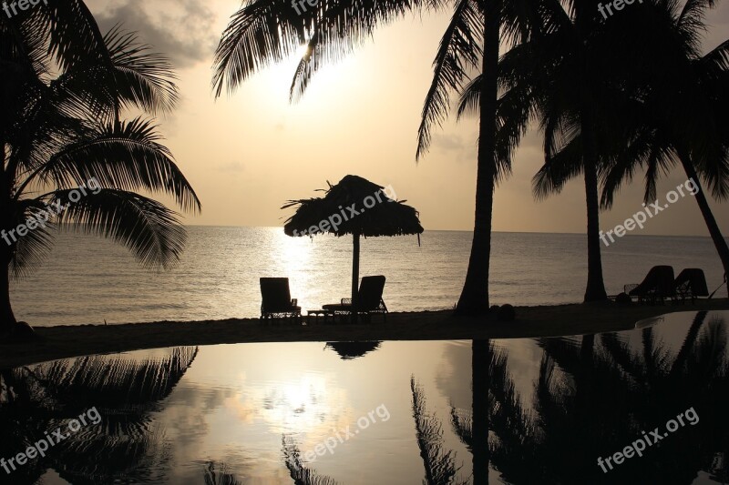 Belize Sunrise Beach Ocean Water