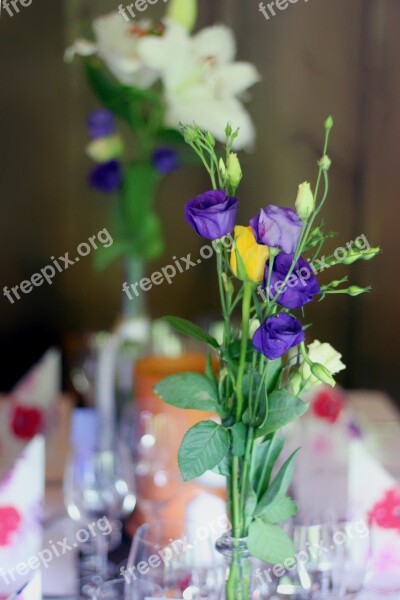 Flowers Vase Table Table Decorations Decoration