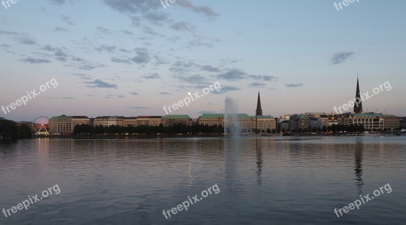 Hamburg Alster Water Germany City