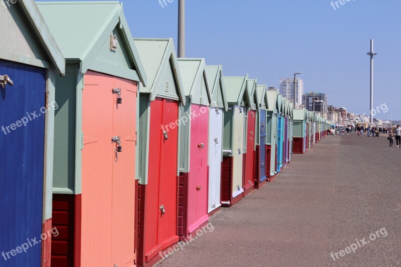 Hove Brighton Color Hove Huts Cottages