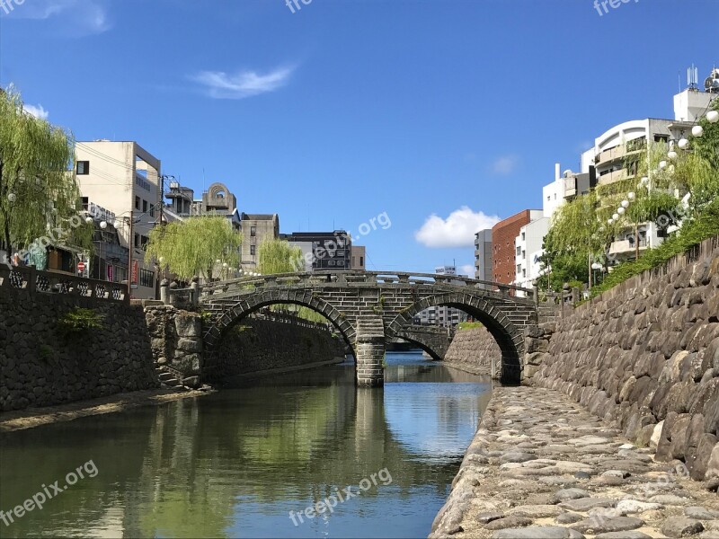 Japan Nagasaki Megane Bridge Glasses Bridge