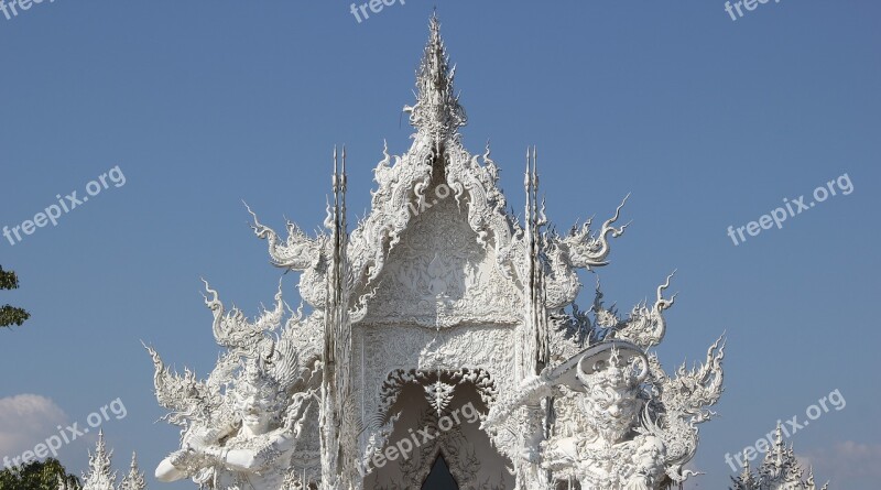 Measure Wat Rong Khun Thailand Temple Chiang Rai Province Chiang Rai