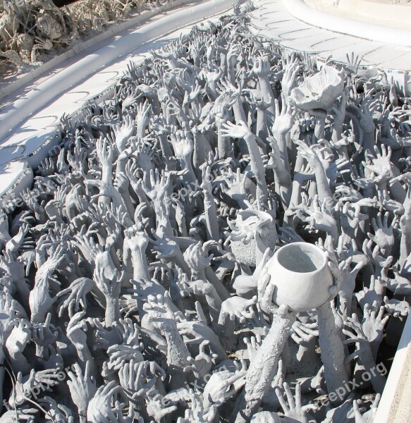 Measure Wat Rong Khun Thailand Temple Chiang Rai Province Chiang Rai