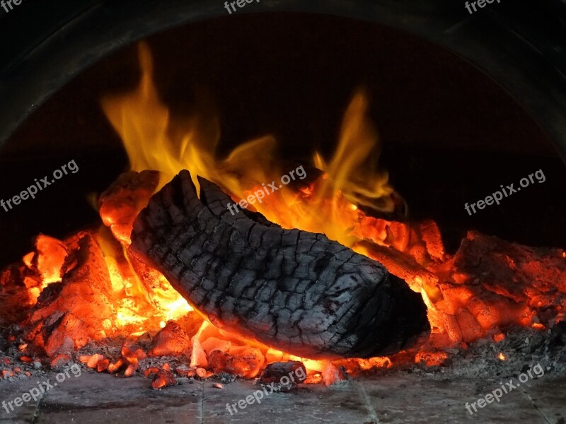 Pizza Oven Wood Fire Flame Hot Oven