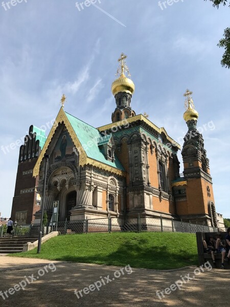 Darmstadt Nouveau Orthodox Mathildenheuvel Free Photos