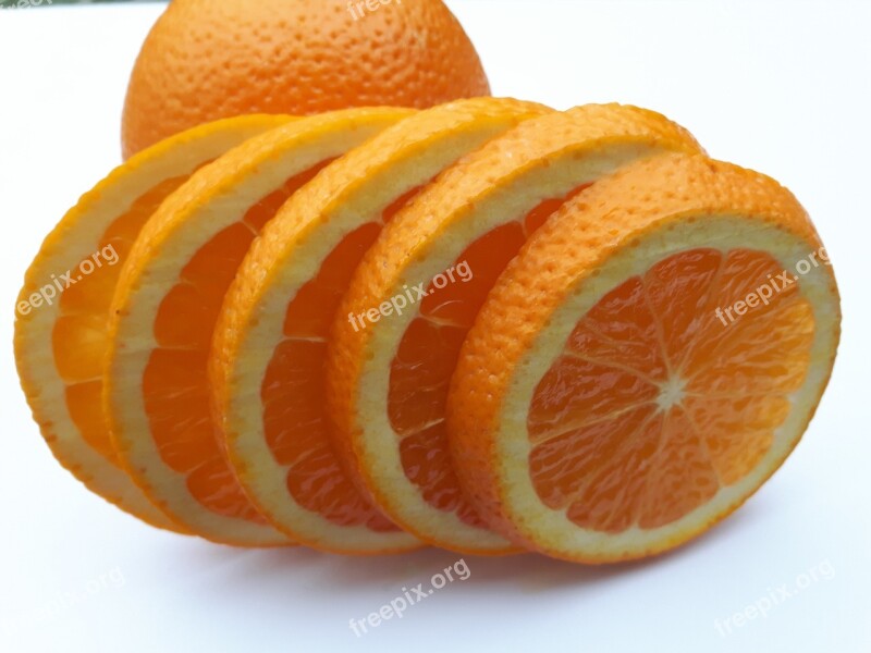 Fruit Oranges White Eating Nutrition