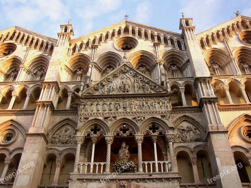 The Cathedral The Church Cathedral Ferrara Emilia Romagna