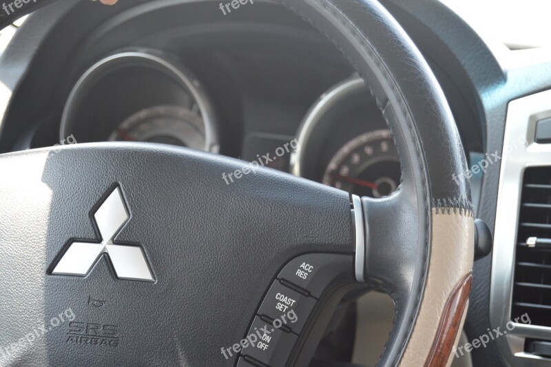 Mitsubishi Mitsubishi Steering Steering Of Car Free Photos