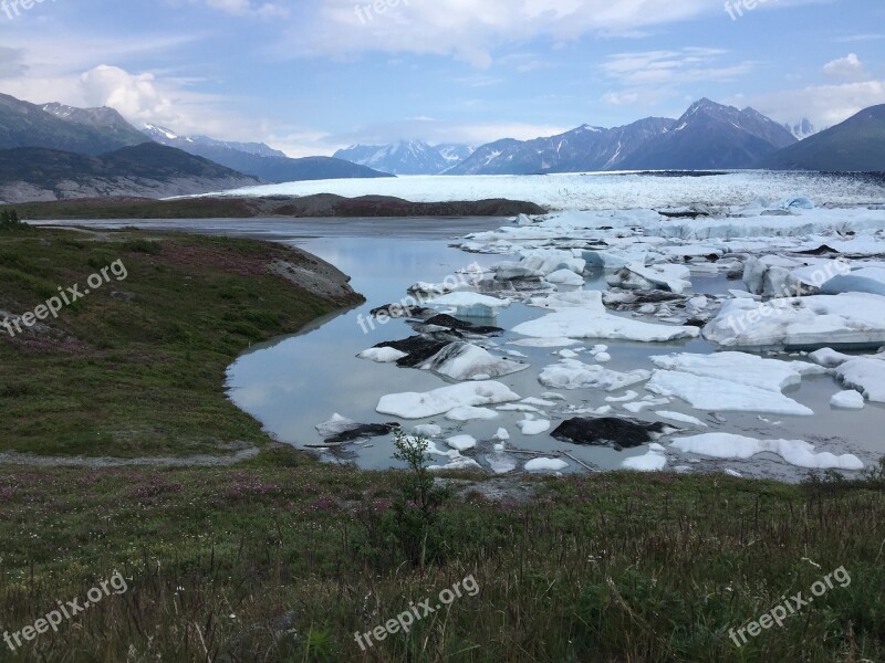 Icebergs Glacier Alaska Free Photos