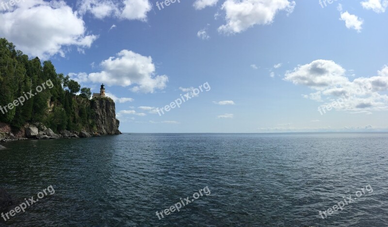 Lighthouse Split Rock Lake Superior Free Photos