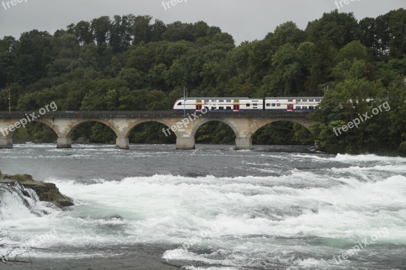 Rhine Falls Rhine Bridge Connection Train