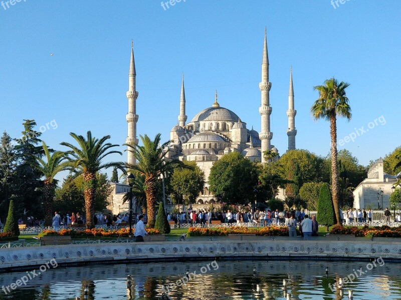 Eid Blue Mosque Istanbul Free Photos