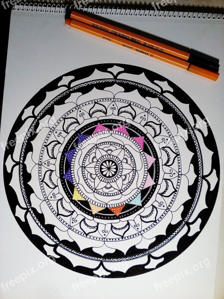 Mandalas Art Drawing Free Photos