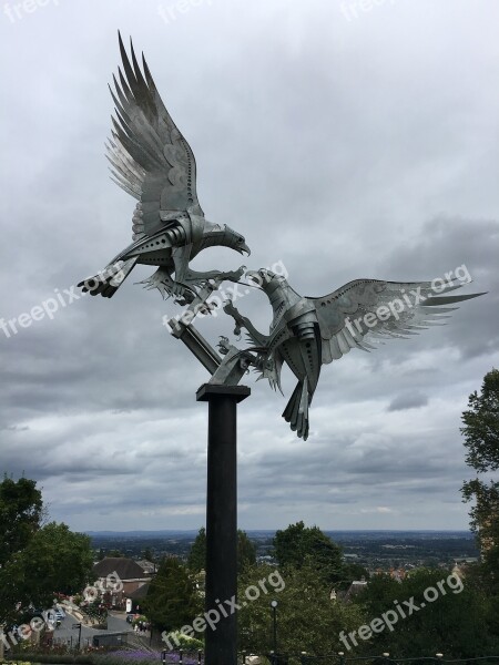 Sculpture Birds Malvern Statue Nature