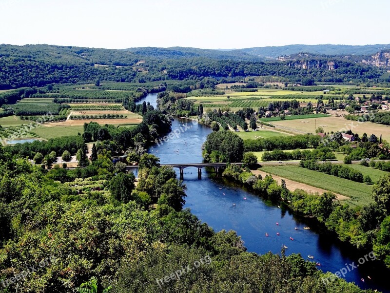 Dordogne River Valley Nature Green