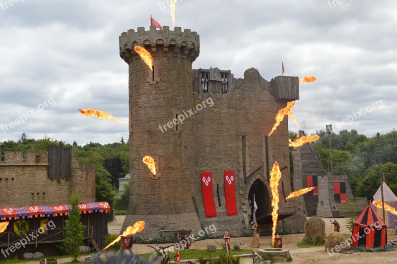 Castle Fire Medieval Show Medieval City