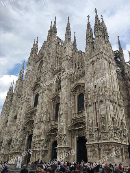 Milan Cathedral Italy 歐 Chau Free Photos