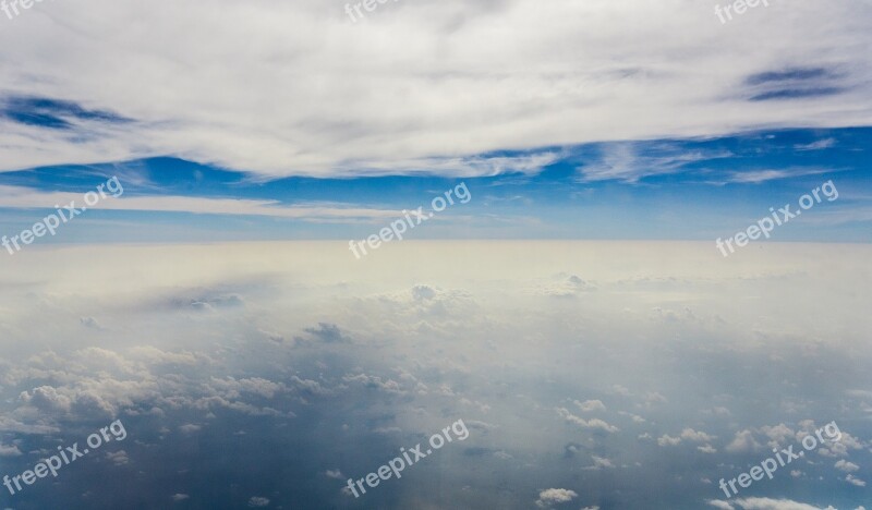 Asia Sky Cloud Airplane Azure