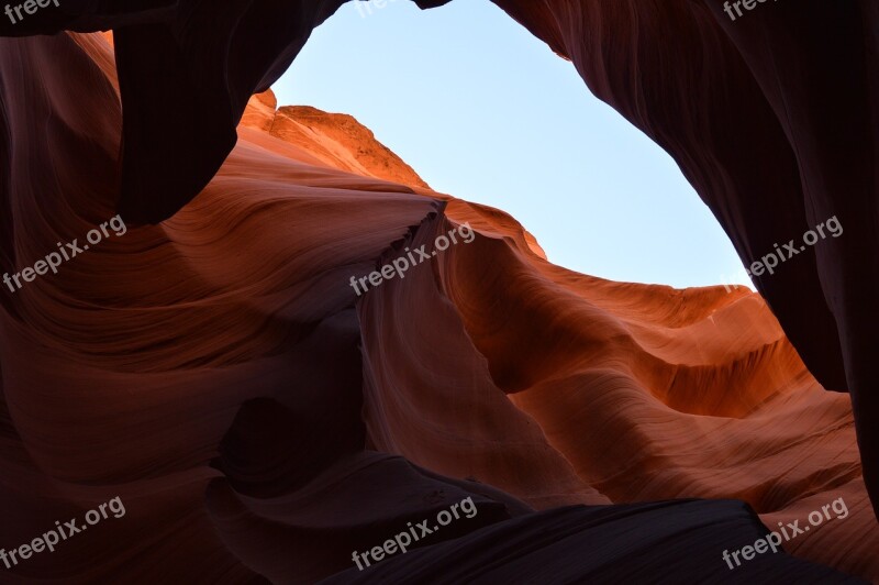 Arizona Antelope Canyon Sandstone Free Photos