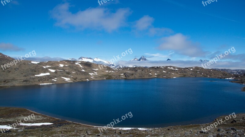 Mountain Lake Wilderness Loneliness Landscape