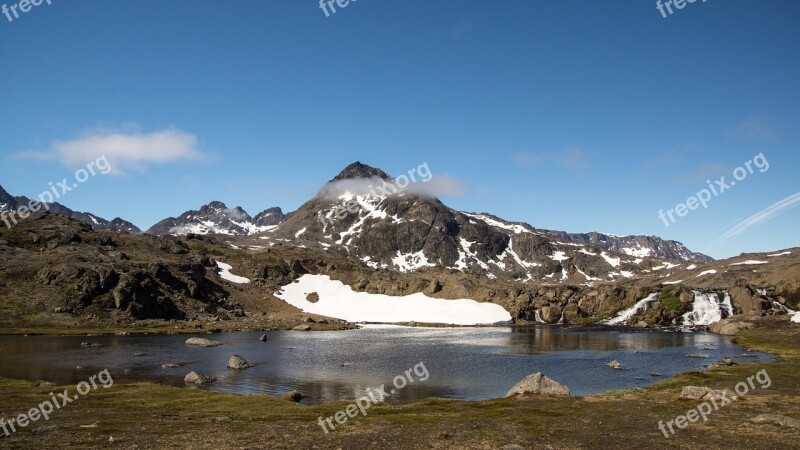 Mountain Lake Wilderness Landscape Nature