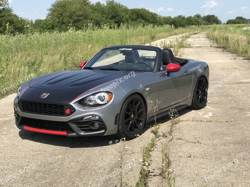 Fiat 124 Spider Abarth Fiat Spider Sportscar Free Photos