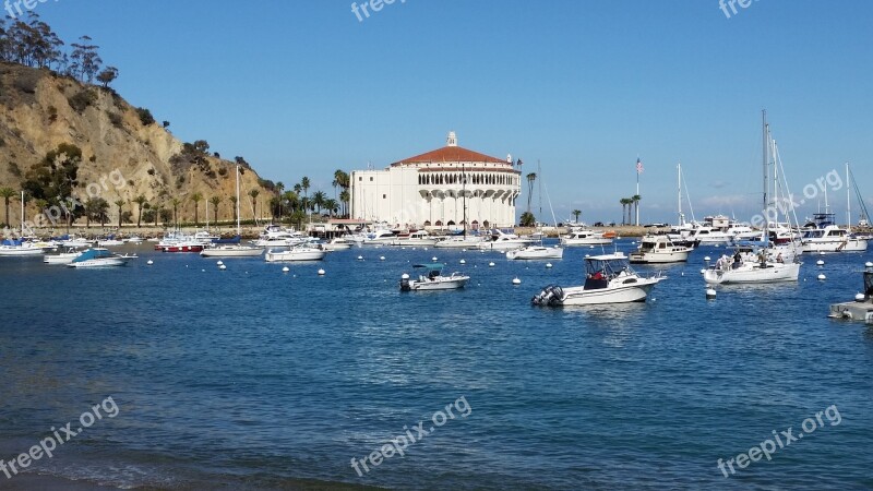 Catalina Sail Boat Ocean Island Vessel