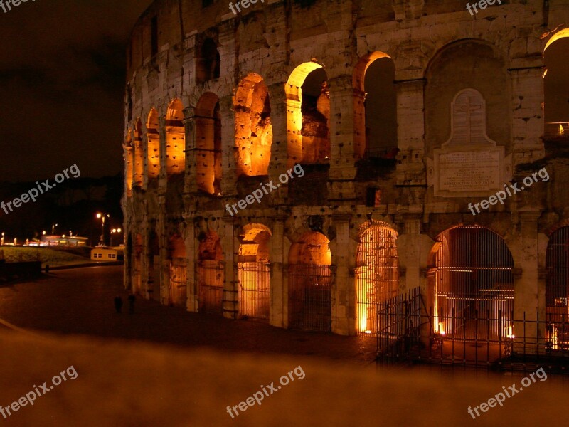 Coliseum Rome Tourism Antique Italy