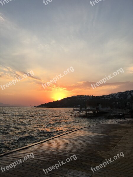 Bodrum Sunset Free Photos