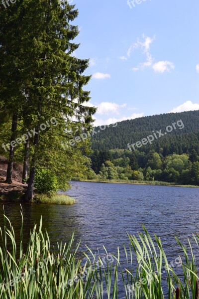 Landscape Reservoir Lake Nature Water