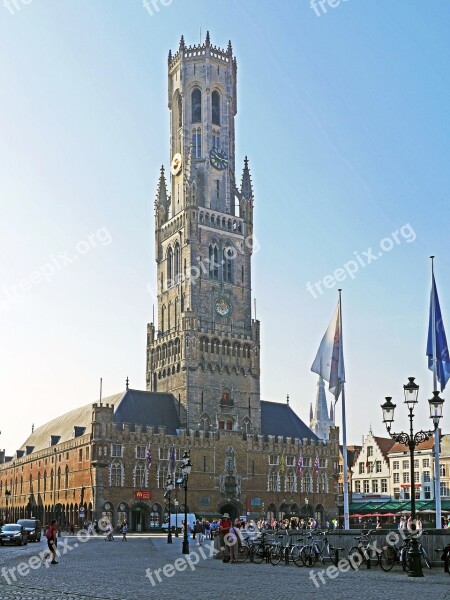 Bruges Belfry Landmark Centrum World Heritage Site