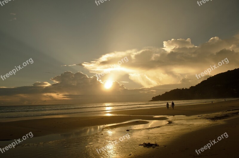 Sky Glow Sunset Beach Phuket