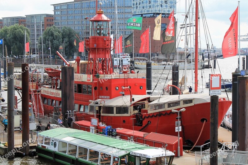 Port Lightship Elbe Philharmonic Hall Free Photos