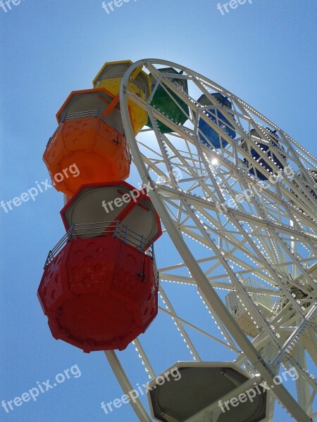 Ferris Wheel Tibidabo Spain Costa Brava Architecture