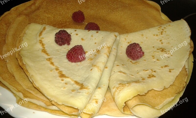 Pancake Berry Yellow Food Dessert