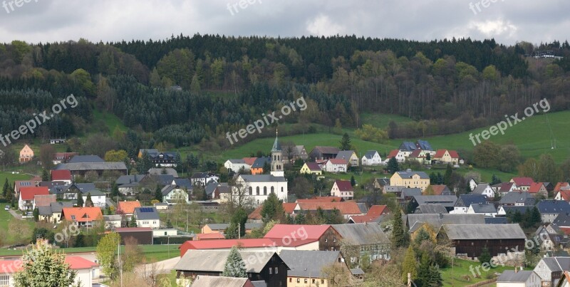 Saupsdorf Village Watch Mountain Free Photos