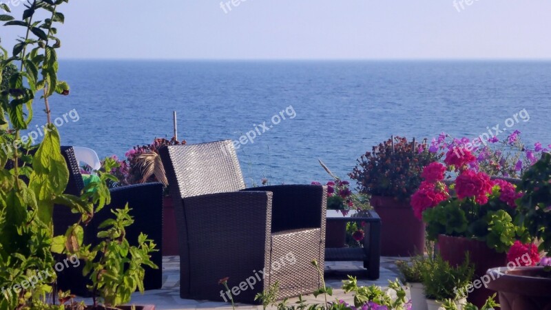 Greek Mediterranean Corfu Flowers Inviting