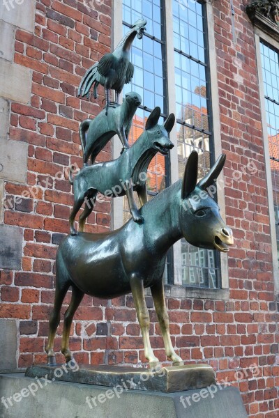 Bremen Town Musicians Bremen Town Musicians Fairy Tales Monument