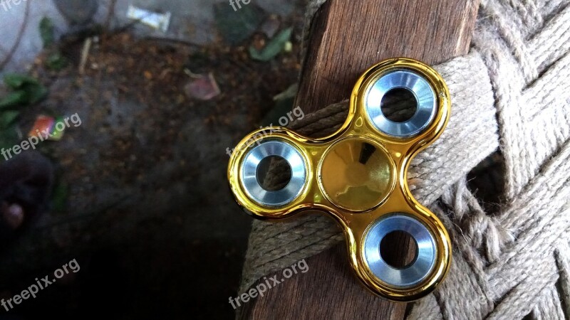 Fidget Spinner Golden Spinner Fidget Metal