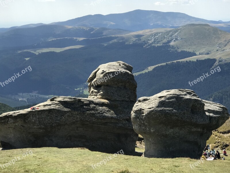 Bucegi Sfinxl Transylvania Carpathian Mountains Romania