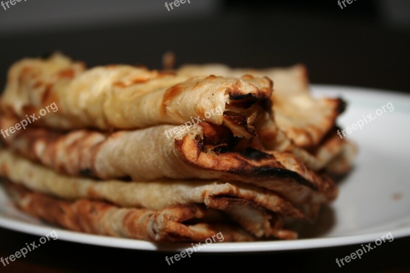 Indian Naan Bread Food Free Photos