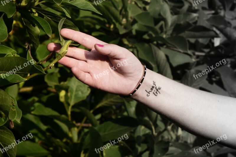 Nature Mood Live New Hand Tattoo