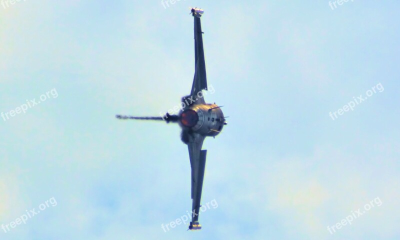 Air Show Stunts Aircraft F-16 Falcon Aviation