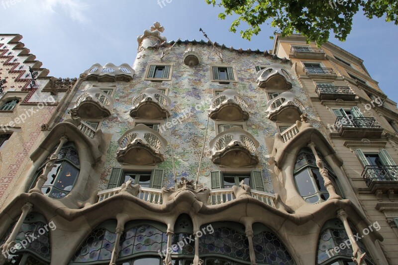 Barcelona Casa Batlo Casa Batlló Liberty Free Photos