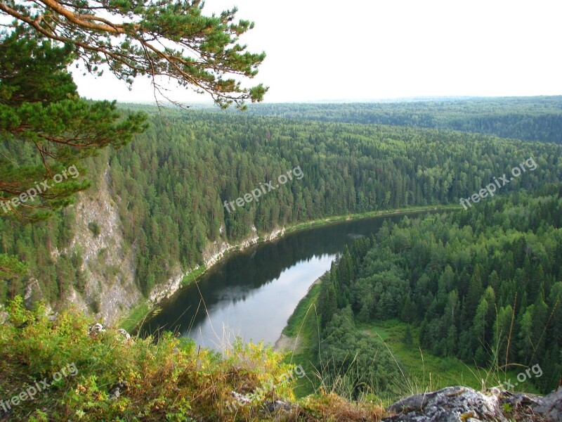 The Chusovaya River Perm Krai Sky Alloy Clouds