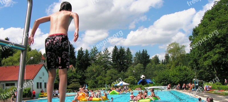 Outdoor Pool Swim Summer Swimming Pool Water